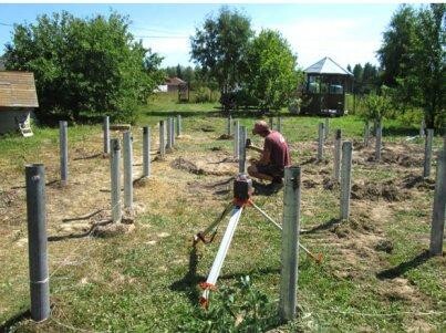 Монтаж и установка винтовых свай