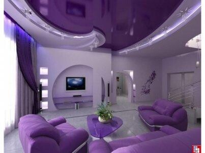 Установка натяжных многоуровневых потолков ГКЛ