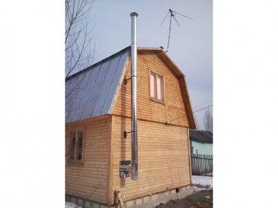 Установка сэндвич-дымохода под ключ