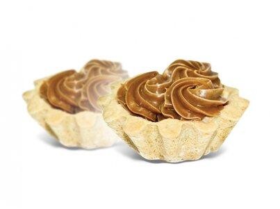 Корзиночка со сгущенным молоком