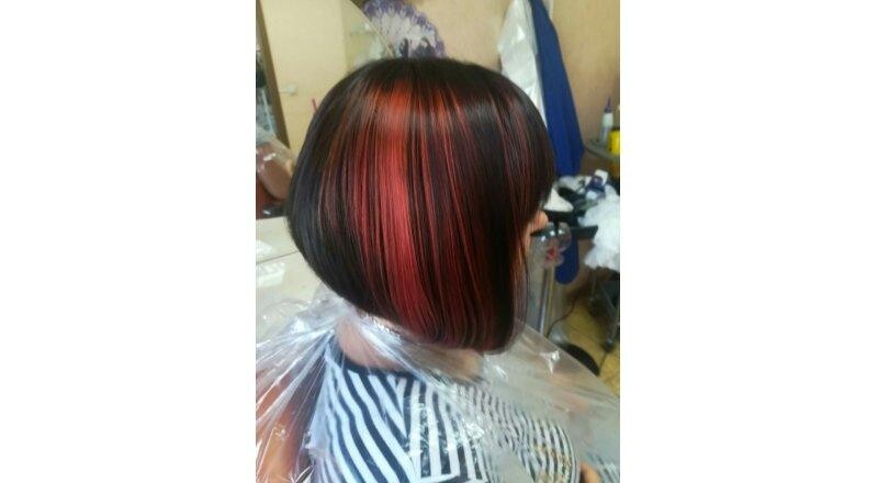 Пряди разного цвета 