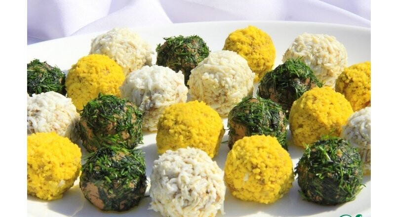 Шарики из печеночного паштета