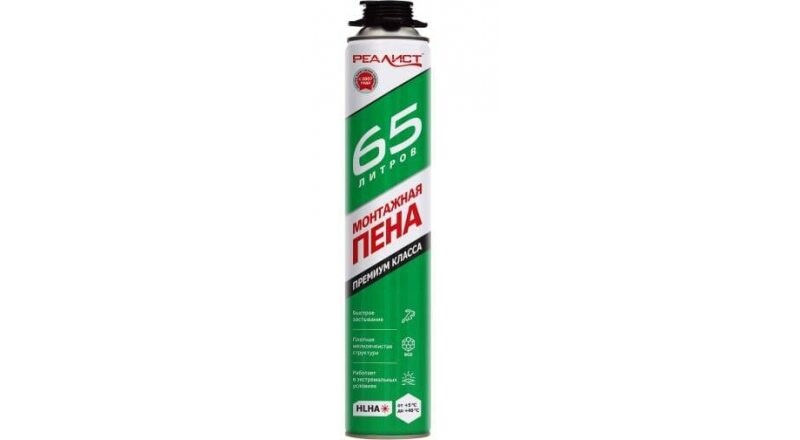 Пена монтажная «Realist Pro Green 65» 