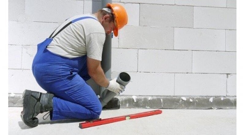 Замена лежака канализации 