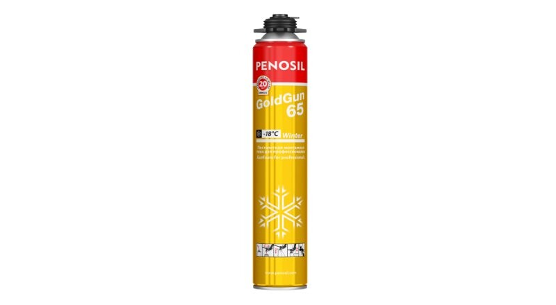 Пена монтажная «PENOSIL Gold Gun 65 ПРОФ» зима