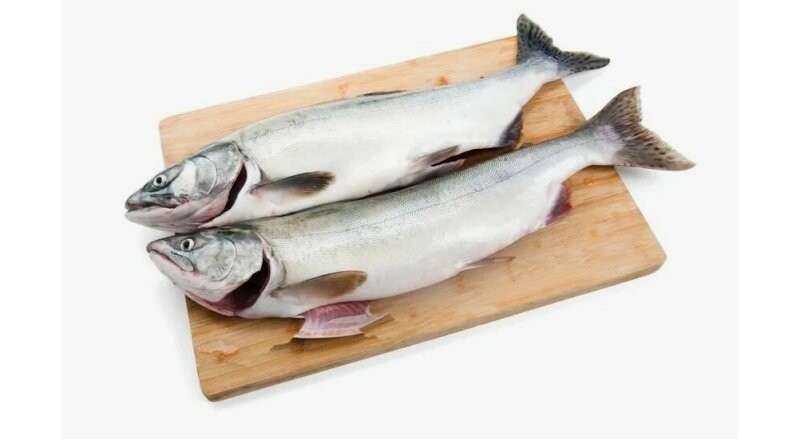 Горбуша с головой, вес.