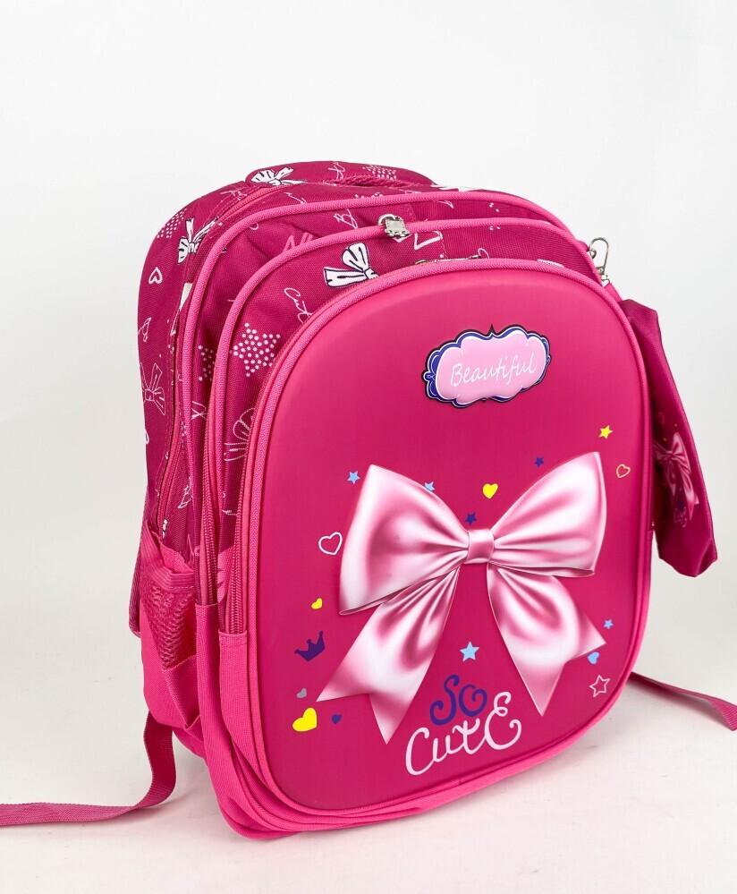 Рюкзак школьный жесткая спинка «Бант»