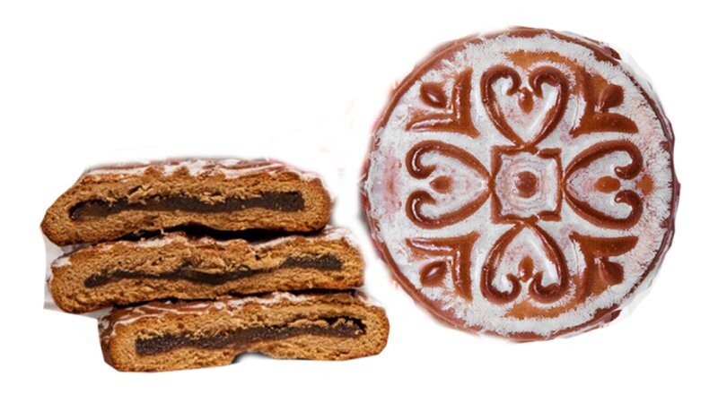 Коврижка печатная «Имбирная» с фруктовой начинкой