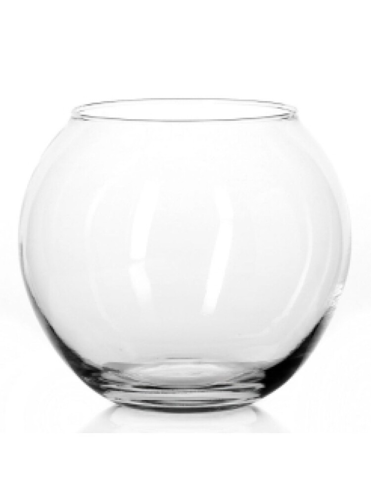 Ваза стекло шар 10,25см  Флора  ассорт. 43417