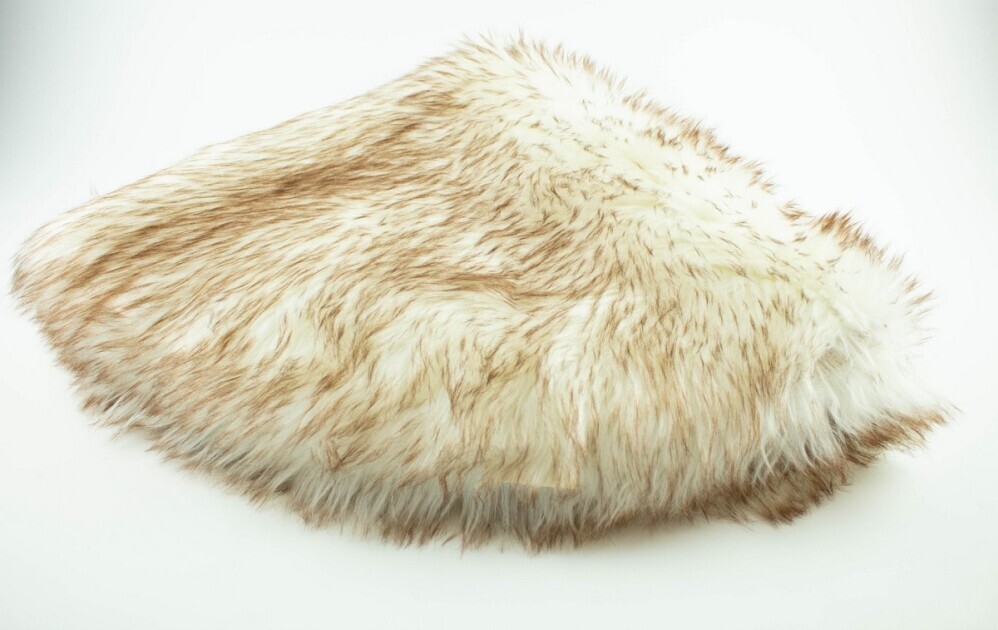 Коврик Белый с коричневым