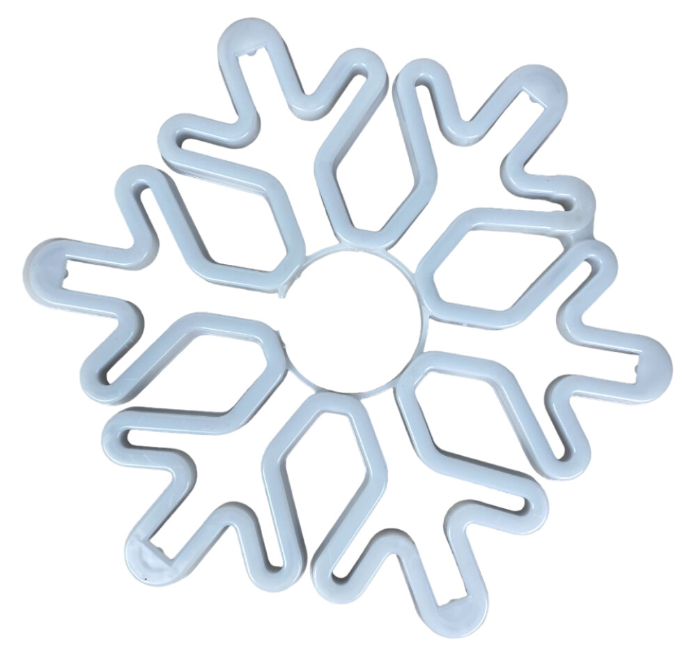 Украшение светодиод.  Снежинка  40см белый 989-160