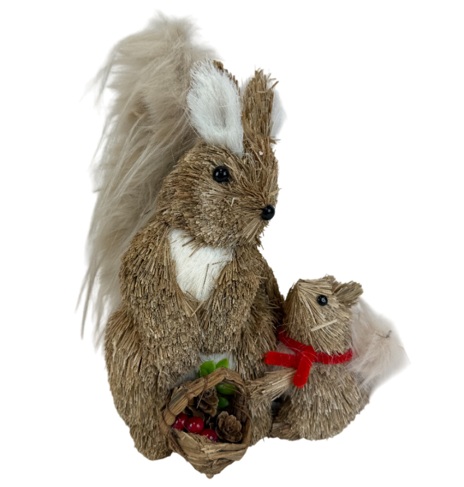 Фигура НГ 24см  Белочка с бельчонком