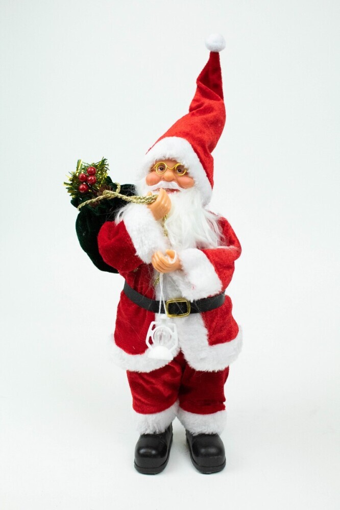 Фигура НГ 40см  Дед Мороз  красный