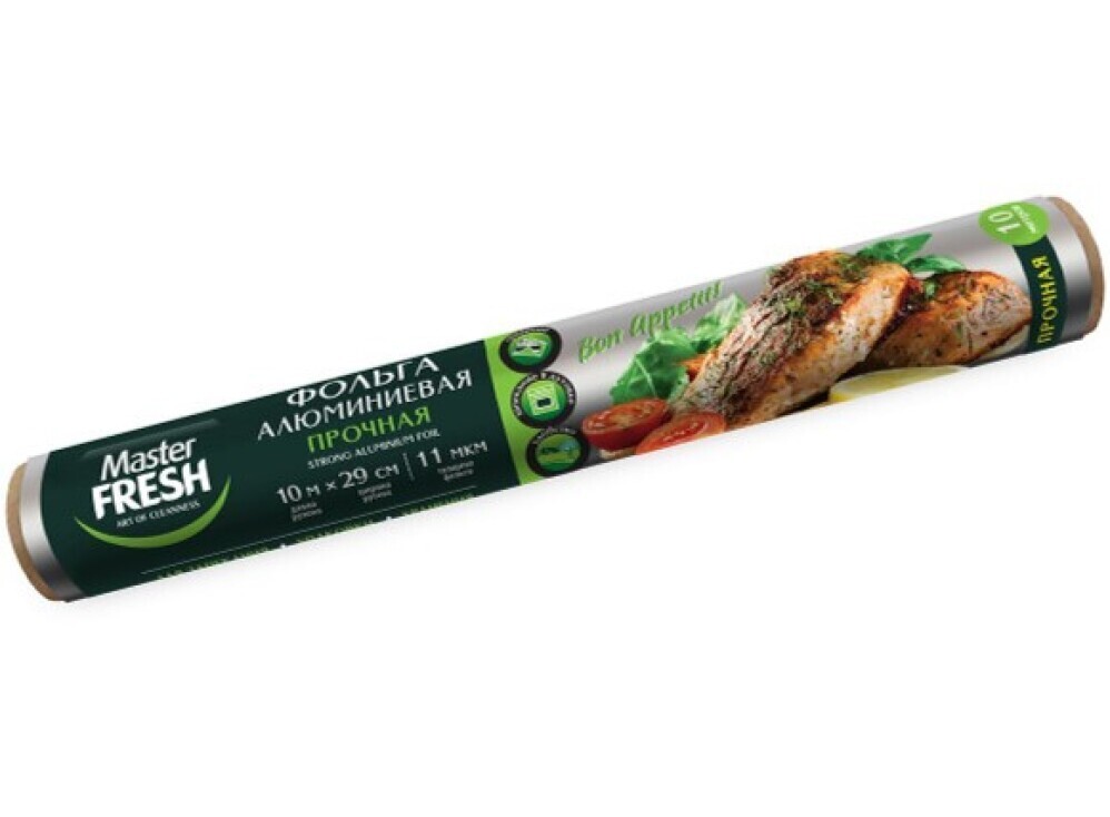 Фольга алюм. 290мм*10м 11мкм прочная Master FRESH