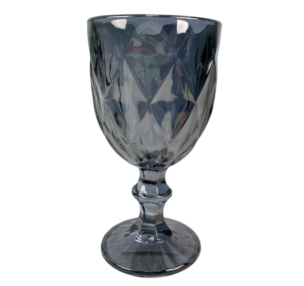 Фужер для вина 235мл стекло  Грани  графит