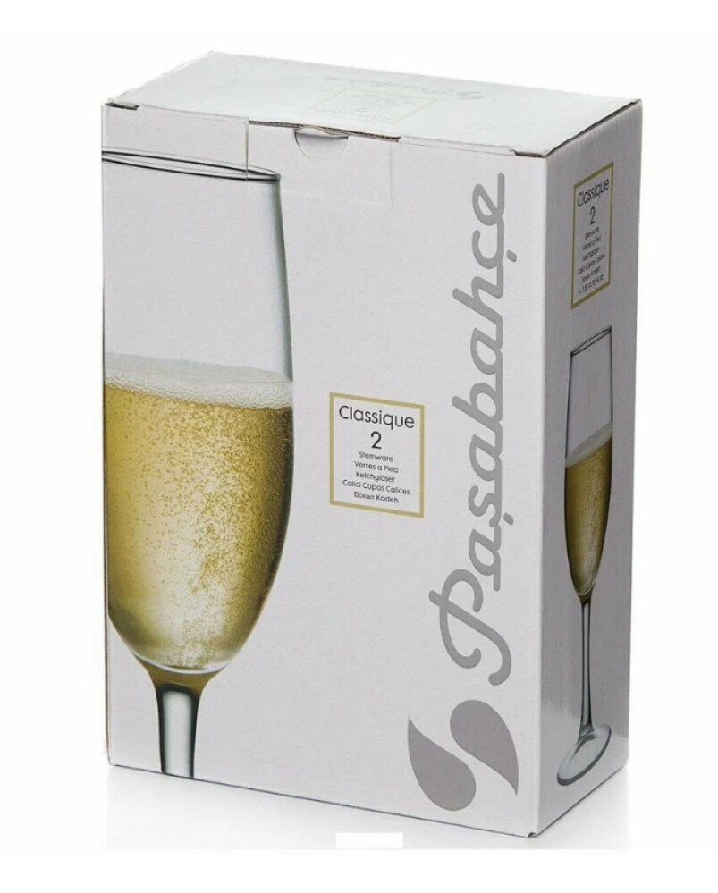 Фужер для шамп. 250мл (н-р 2шт) стекло  КЛАССИК