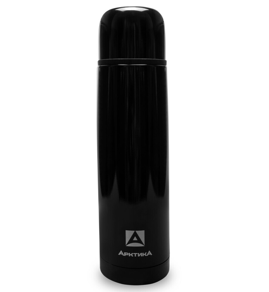 Термос метал. 1,0л универс. чёрный оникс, глянц. покрытие Арктика