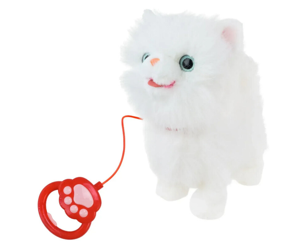 Игрушка мягкая интерактивная 28см  Кошечка  3хAA (в компл. не входят)