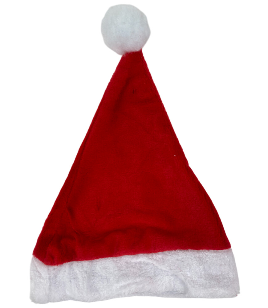 Колпак НГ с помпоном  Плюшевый  30*45см, помпон d-7см