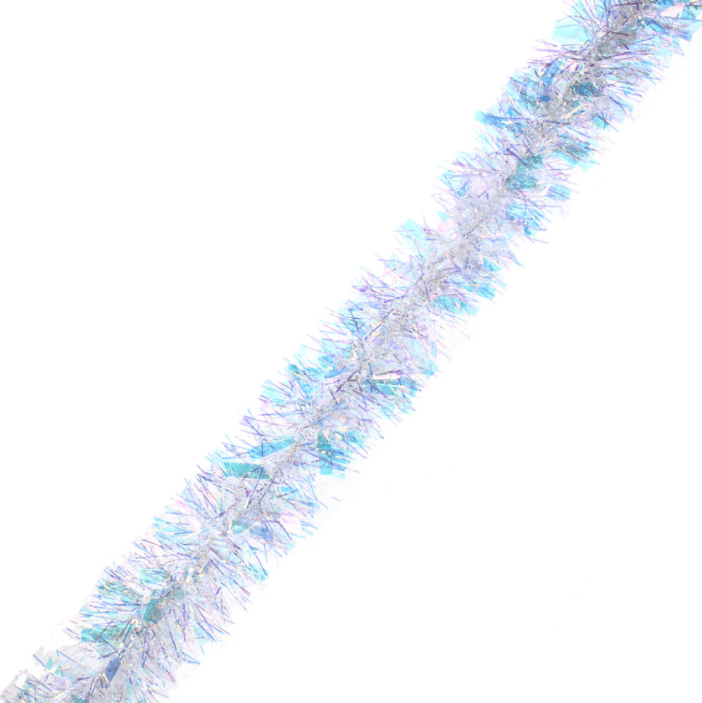 Мишура новогодняя перламутр 2,0м (d 7см) голография