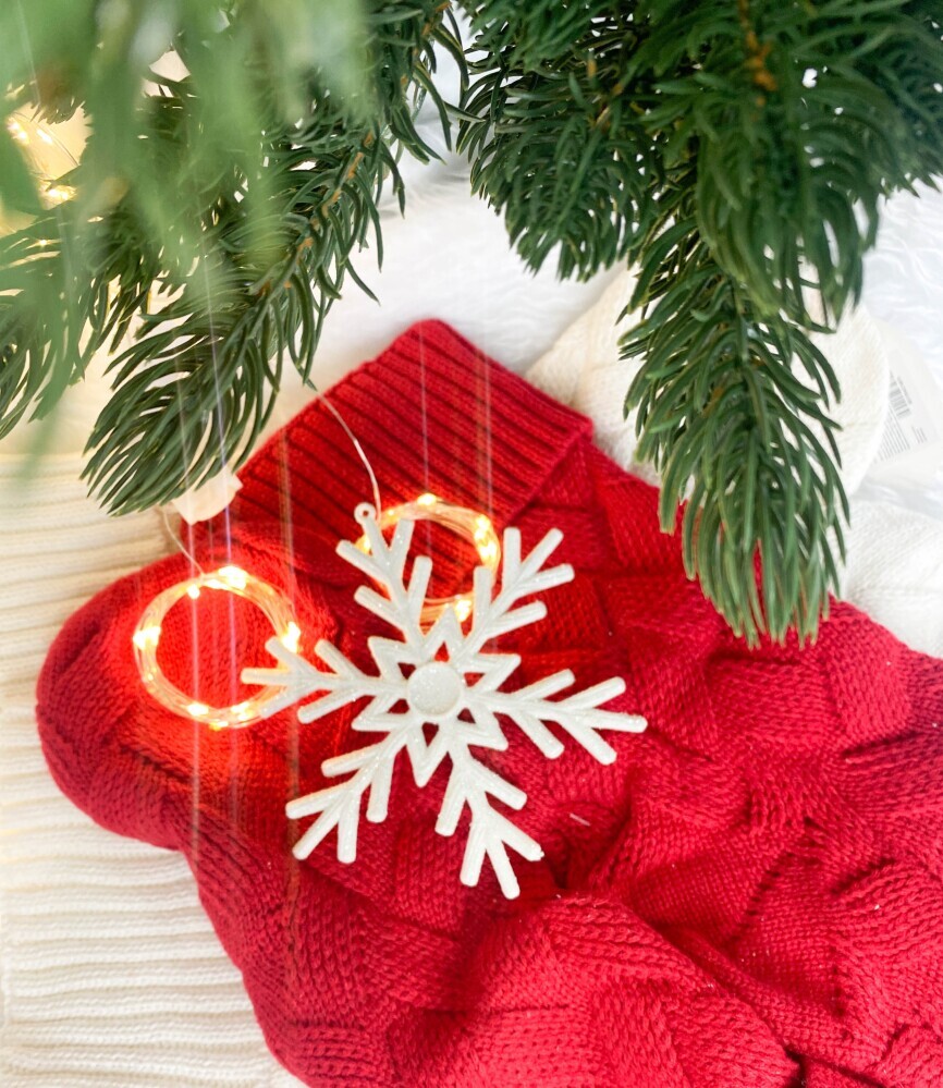 Украшение елочное 15см (уп. 2шт)  Снежинка  белый