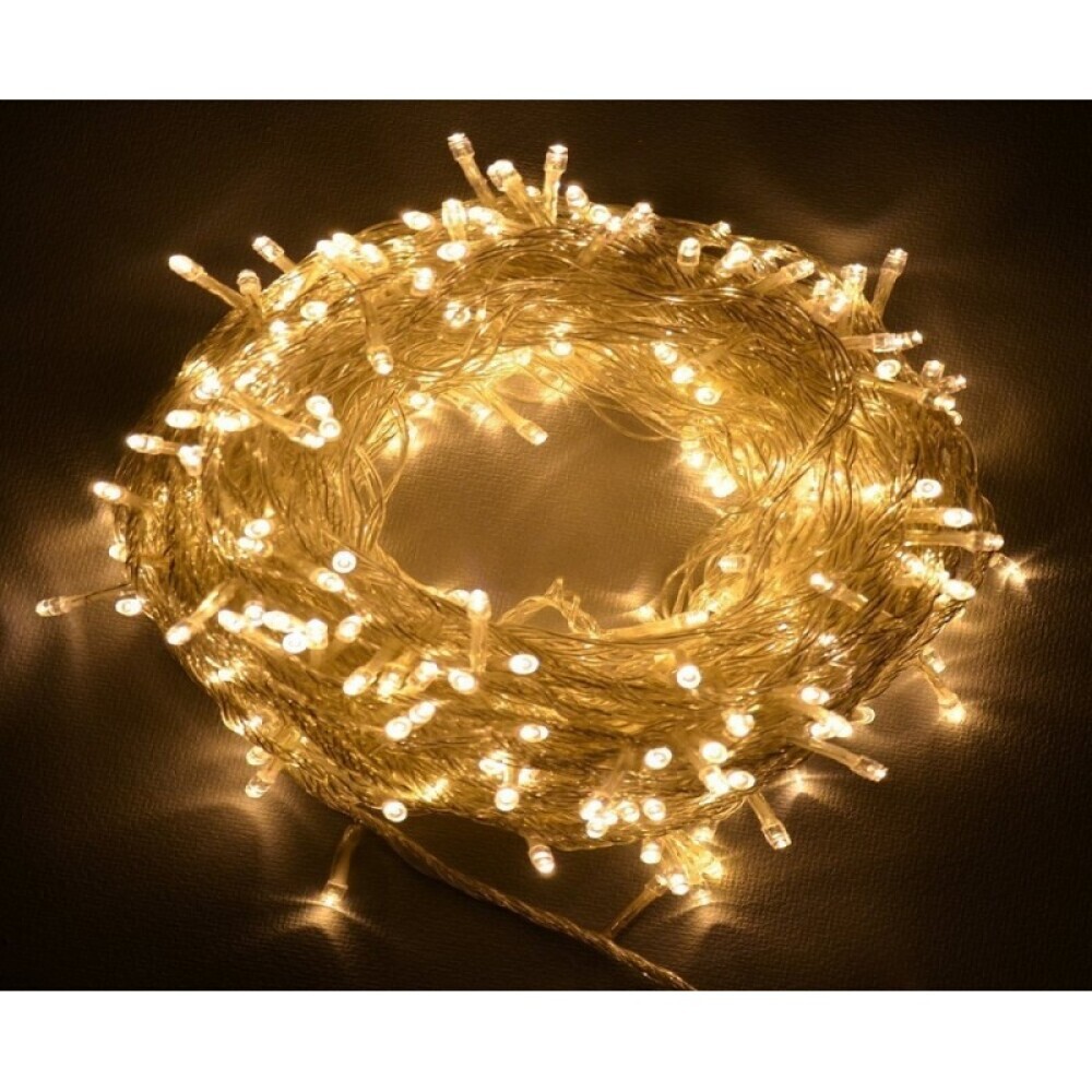 Гирлянда  Нить  60 LED, 5м, проз. пр-д, УМС-вилка, с/прогр. тепл. белый