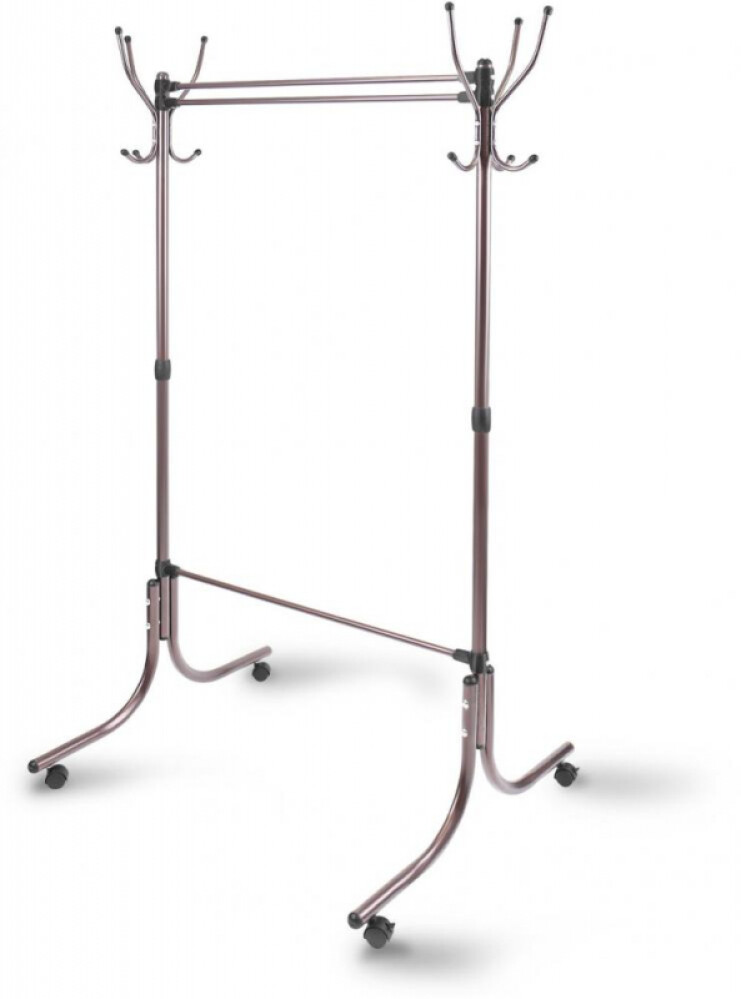 Вешалка-стойка для одежды 12 крючков метал. 1160х765х1725мм ассорт. НИКА