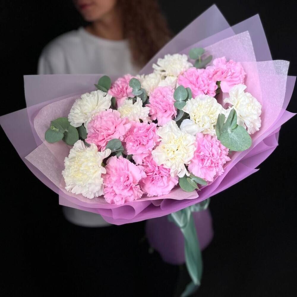 Диантус с эвкалиптом