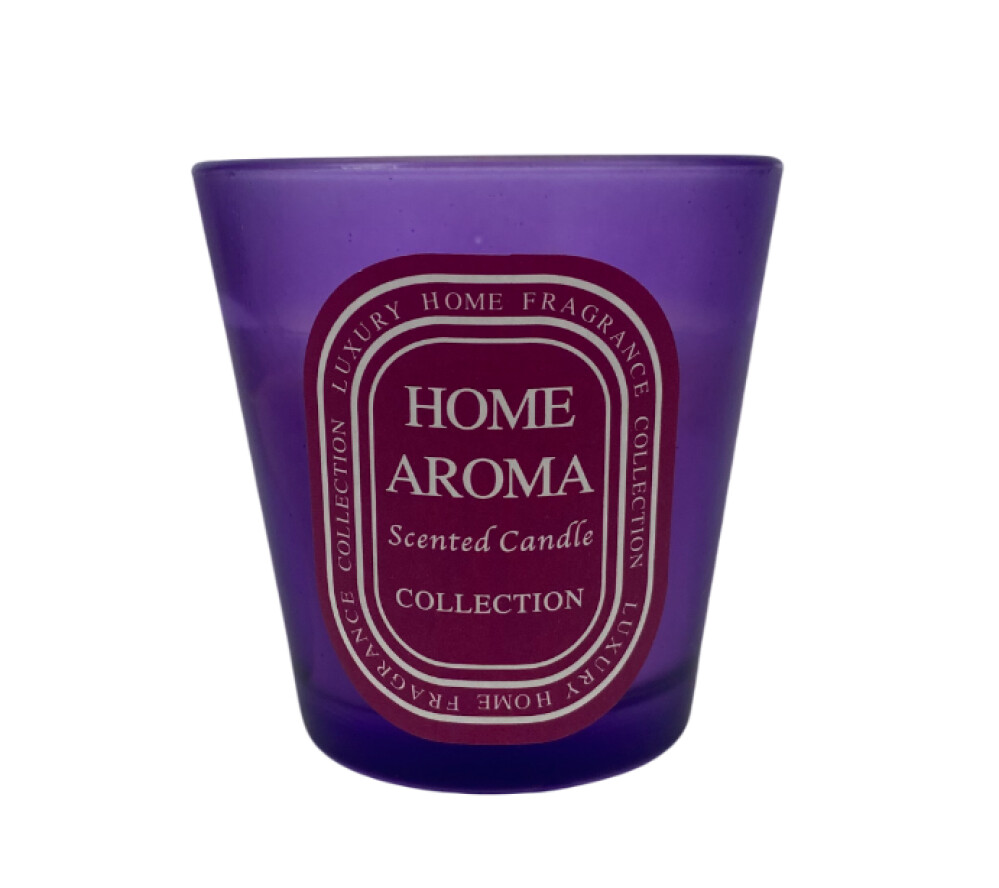 Свеча ароматическая в стекле 6,5см  Home aroma  ассорт.
