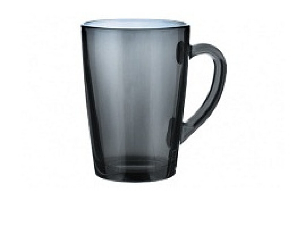 Кружка 300мл стекло дымка  BASILICO / LAVA GREY