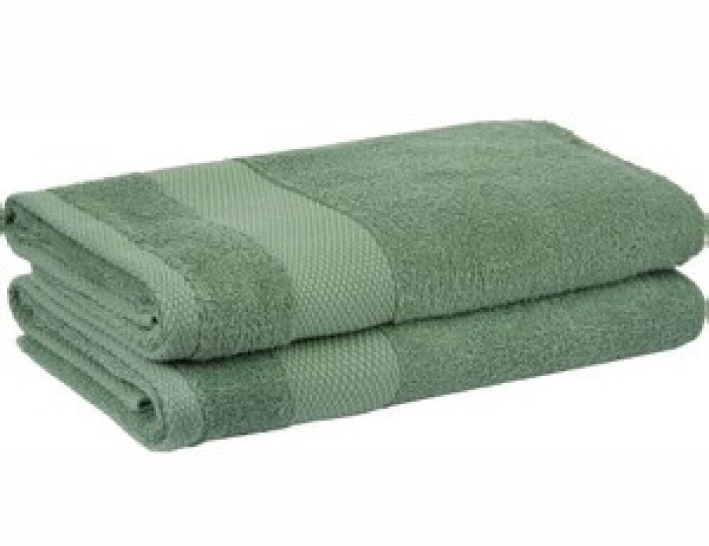 Полотенце махровое 40х70см  Мелек   /- 2см 400гр/кв.м зелёный