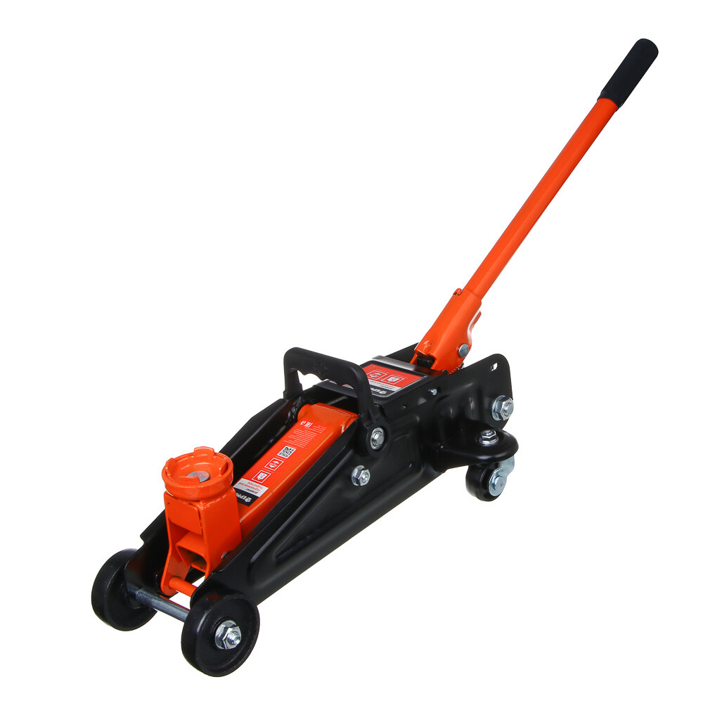 Домкрат гидравлич. подкатной 2т высота подъема 135-320мм в кейсе ЕРМАК