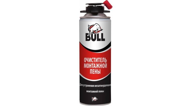 Очиститель монтажной пены «BULL»