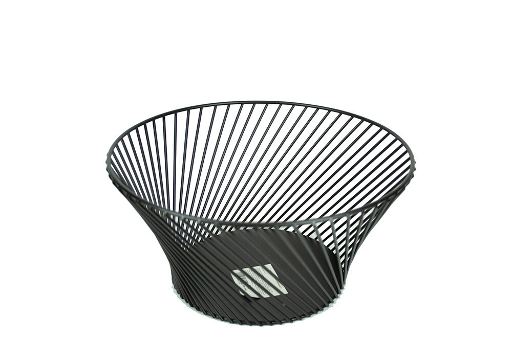 Корзина для фруктов метал. 13х26см  Kitchenware  черн.