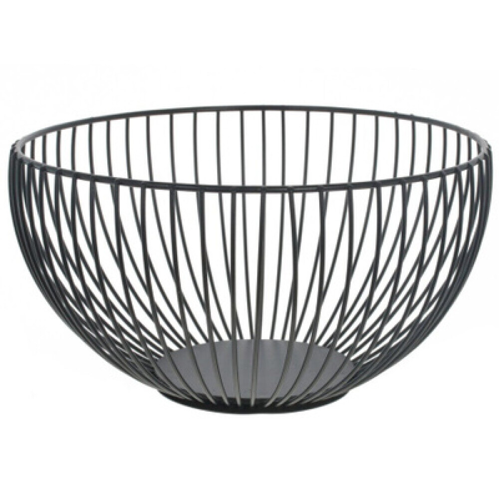 Корзина для фруктов метал. 20х8,5см  Kitchenware  черн.
